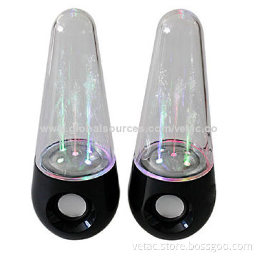 USB Speakers with Water Dancing and Color LED LightNew